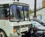 old 110160 В Саранске столкнулись два автомобиля и автобус – пострадал один человек