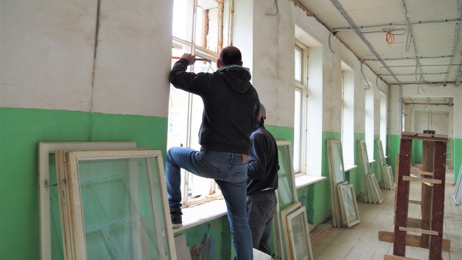old 110236 В Рузаевке активно продолжается ремонт школы №5