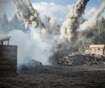 old 111805 Российские военные в ЛНР захватили принадлежащие ВСУ две автомашины РСЗО «Град»