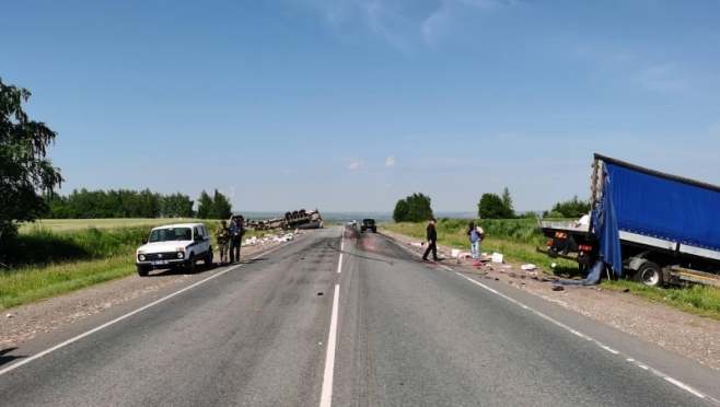 old 112340 Два грузовика столкнулись в Дубенском районе