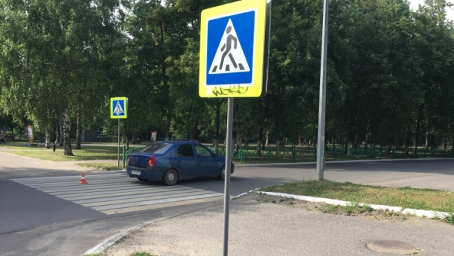 old 112345 В Саранске водитель иномарки сбил девушку на «зебре»