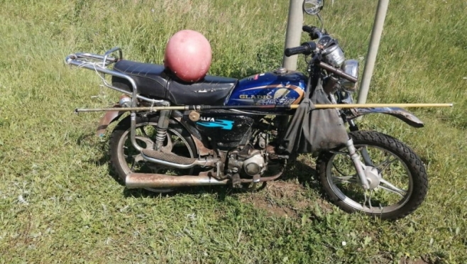 old 112594 В Старошайговском районе посреди трассы пенсионер упал с мопеда