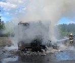 old 114520 В Зубово-Полянском районе Мордовии горел грузовик с сухим молоком