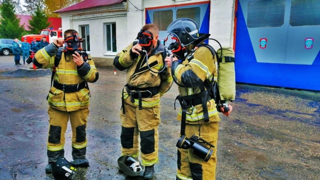 old 116350 Пожарные Мордовии провели учения