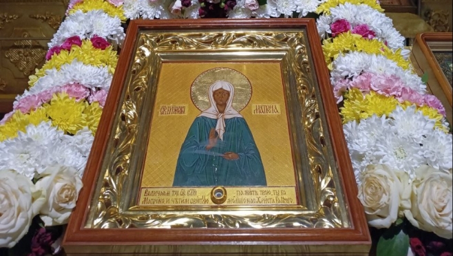 old 116577 В Саранске прихожане могут помолиться у иконы блаженной Матроны до самого вечера