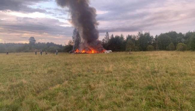 old 127591 Под Тверью разбился самолет Евгения Пригожина: основатель ЧВК «Вагнера» значился в списке пассажиров