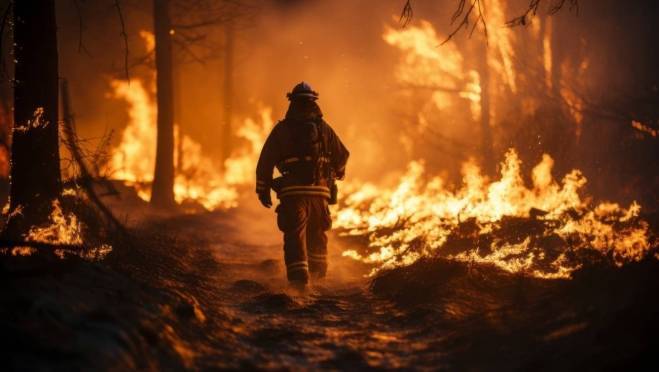 old 130749 В Волгоградской области загорелась воинская часть