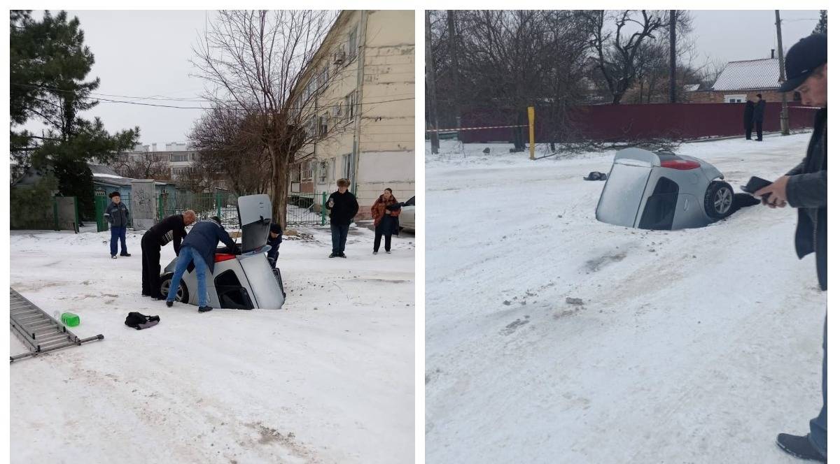 old 132618 В России женщина провалилась под землю вместе с автомобилем