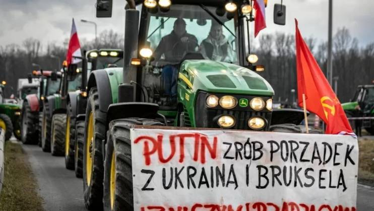 old 133924 Польские фермеры, устроившие митинг на границе с Украиной, обратились с просьбой к Путину