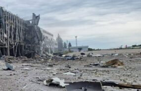 aeroport zaporozhya 2 e1716763094203 В сети появилось видео разбомбленного в Запорожье аэропорта с военным складом ВСУ