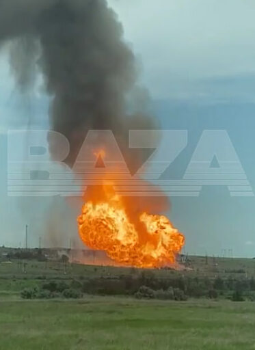 pozhar pod saratovom e1718457186548 Стала известна причина взрыва на газопроводе под Саратовом: опять беспилотник?
