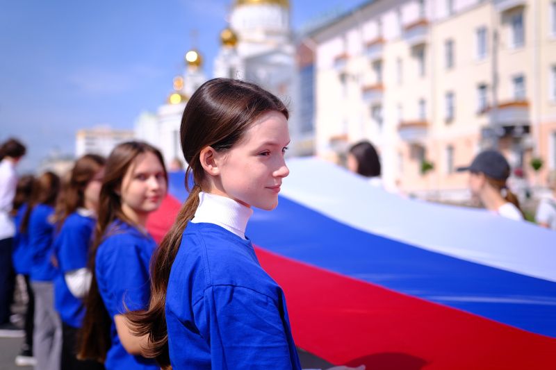 dscf3225 1 Гигантский флаг развернули в Саранске