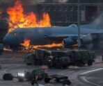 aviabaza izrailya posle udara hezbolly 1 e1727811112619 Иран заявил об уничтожении израильских военных баз поблизости от Тель-Авива: горожане до сих пор сидят в укрытиях