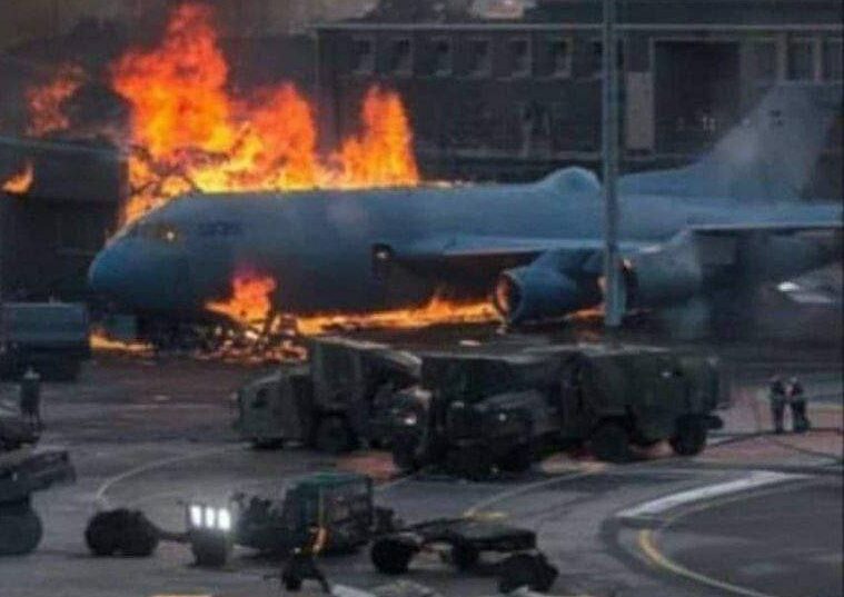 aviabaza izrailya posle udara hezbolly 1 e1727811112619 Иран заявил об уничтожении израильских военных баз поблизости от Тель-Авива: горожане до сих пор сидят в укрытиях