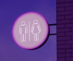 neon light bathroom sign night Жители Саранска жалуются на биотуалеты