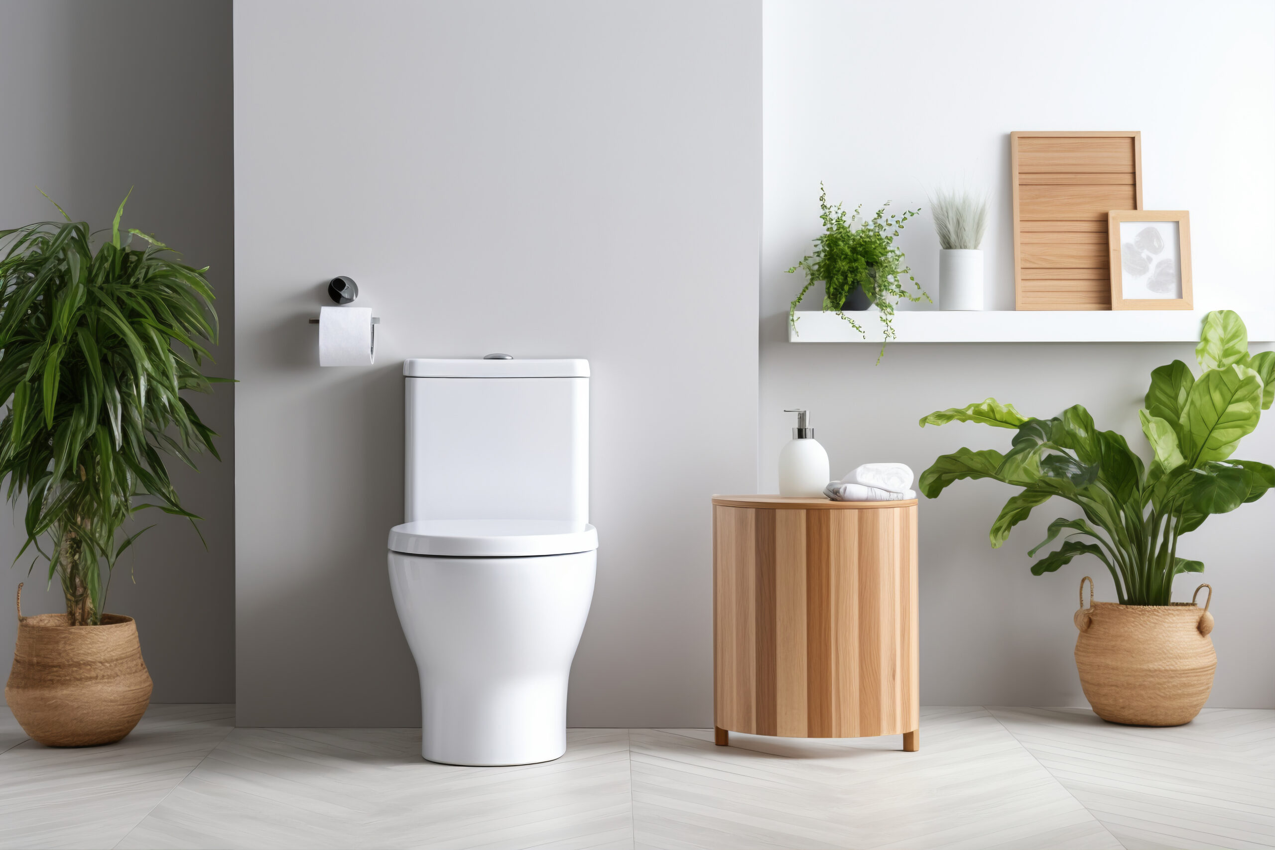 small bathroom with modern style plants scaled Жильцы саранского общежития жалуются на неприятный запах из-за риелторов