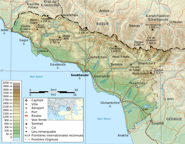 abkhazia map fr.svg В "Ассоциации туроператоров России" уточнили слова своего гендиректора