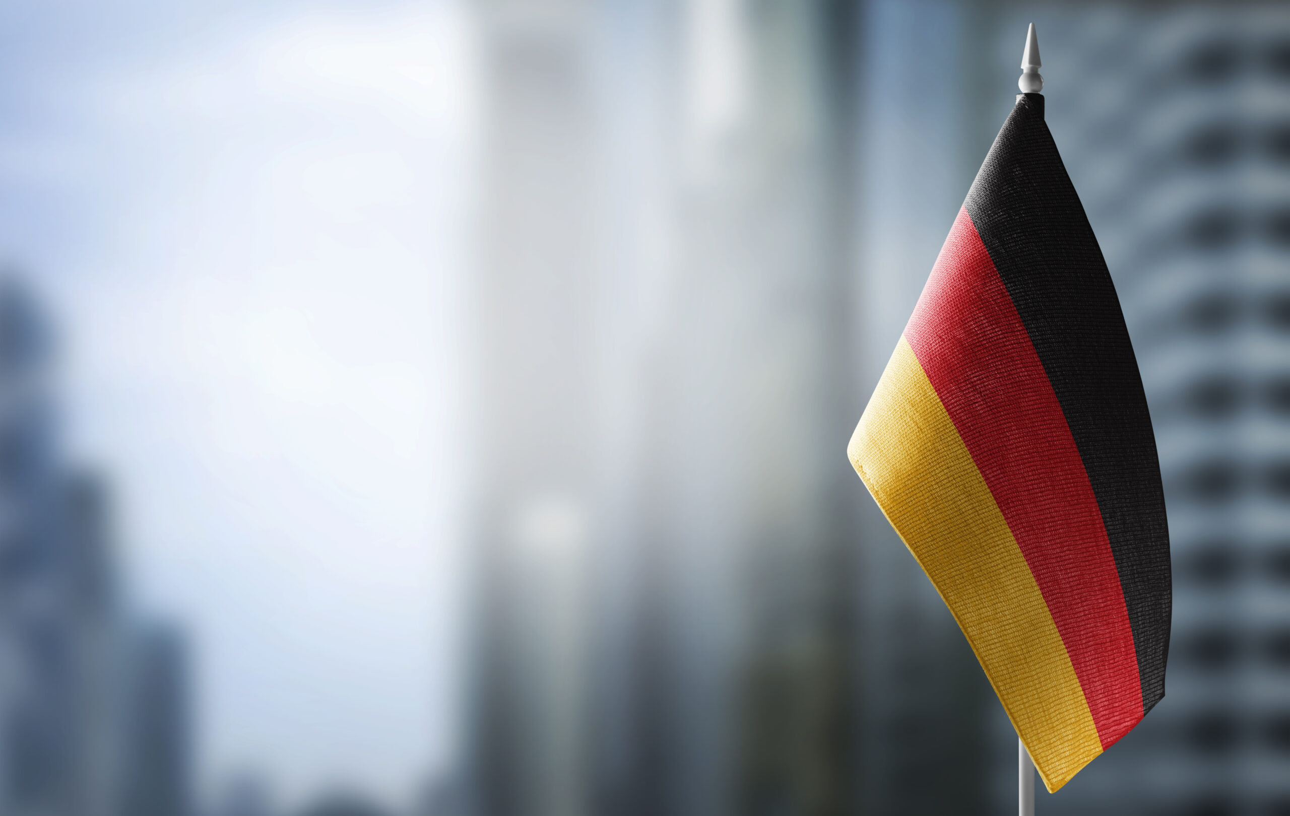 small flag germany blurred city scaled Президент Германии избил писателя на празднике за критику его отношения к России