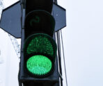 traffic lights with glowing green 1 В Саранске отключат светофоры на двух перекрестках