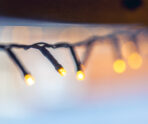 led lights garland light bulbs bokeh background В Саранске ярко отметили Рождество