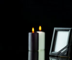 front view picture frame with candles black В Мордовии замглавы Большеигнатовского района скончалась на 48-м году жизни