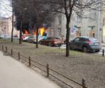 lazurnyy avtobus sgorel2 Стало известно, как и сколько тушили сгоревший в Петербурге лазурный автобус