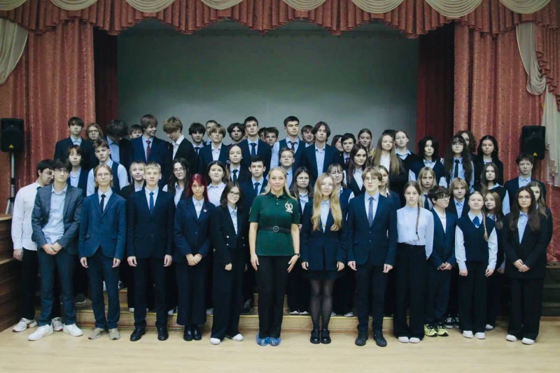 Патриотическая встреча прошла в саранском лицее