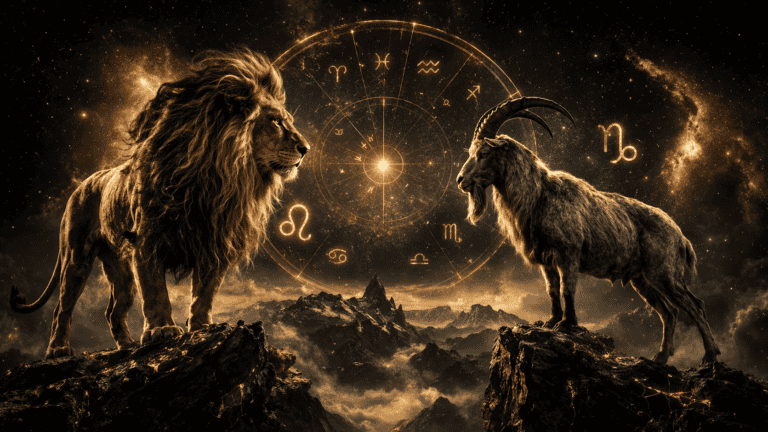 chatgpt image 7 apr. 2026 g. 13 18 36 Лев и Козерог: когда два сильных человека встречаются — это союз или война