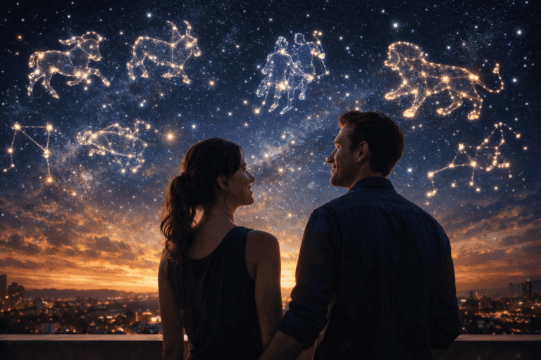 parochka pod zvezdami na kryshe Гороскоп на на выходные 11–12 апреля: выходные окажутся лучше, чем вы ожидали